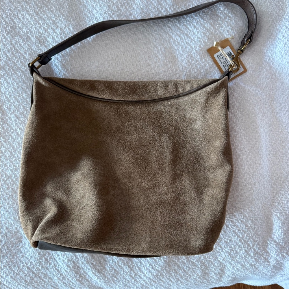 BNWT Brandy Melville Elegant Brown Suede Shoulder Bag
